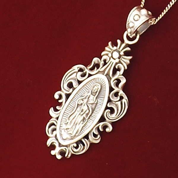 新しいブランド ネックレス プレート 不思議のメダイ 聖母マリア像 チェーン 送料無料 人気 おすすめ ブランド シンプル シルバー925 レディース メンズ ネックレス ペンダント Www Oroagri Eu