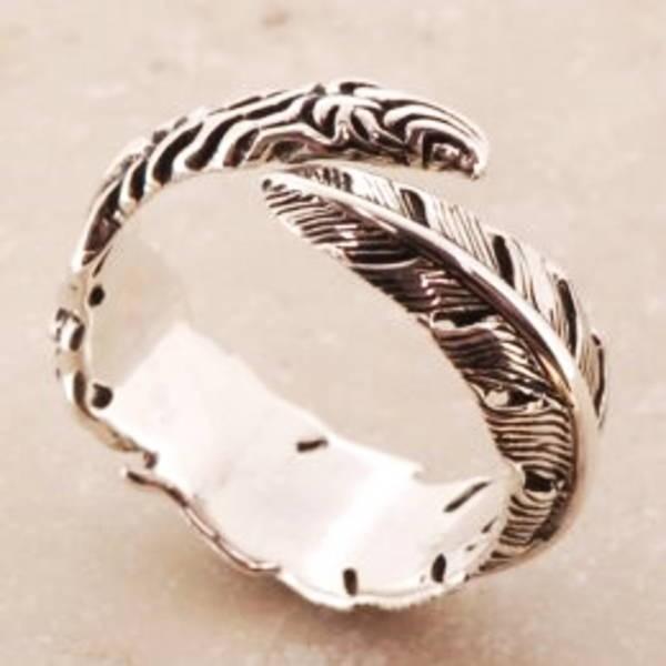 イーグルフェザー プレゼント シルバーリング リング 指輪 ファッション サイズ 人気 おすすめ 腕時計 アクセサリー シンプル ブランド 送料無料 メンズ Al R New1701 コニリオ プレゼント レディース はこぽす対応商品