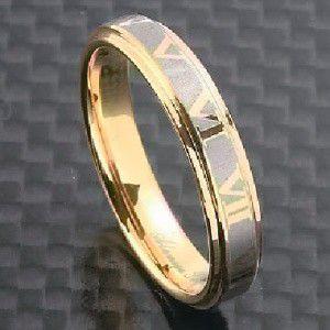 出産祝い  指輪 リング タングステン アトラスリング　ゴールド 指輪
