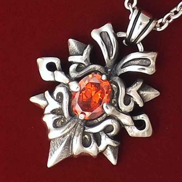 レッドストーン ステンレス ネックレス チェーン メンズ レディース シンプル ブランド おすすめ 人気 送料無料