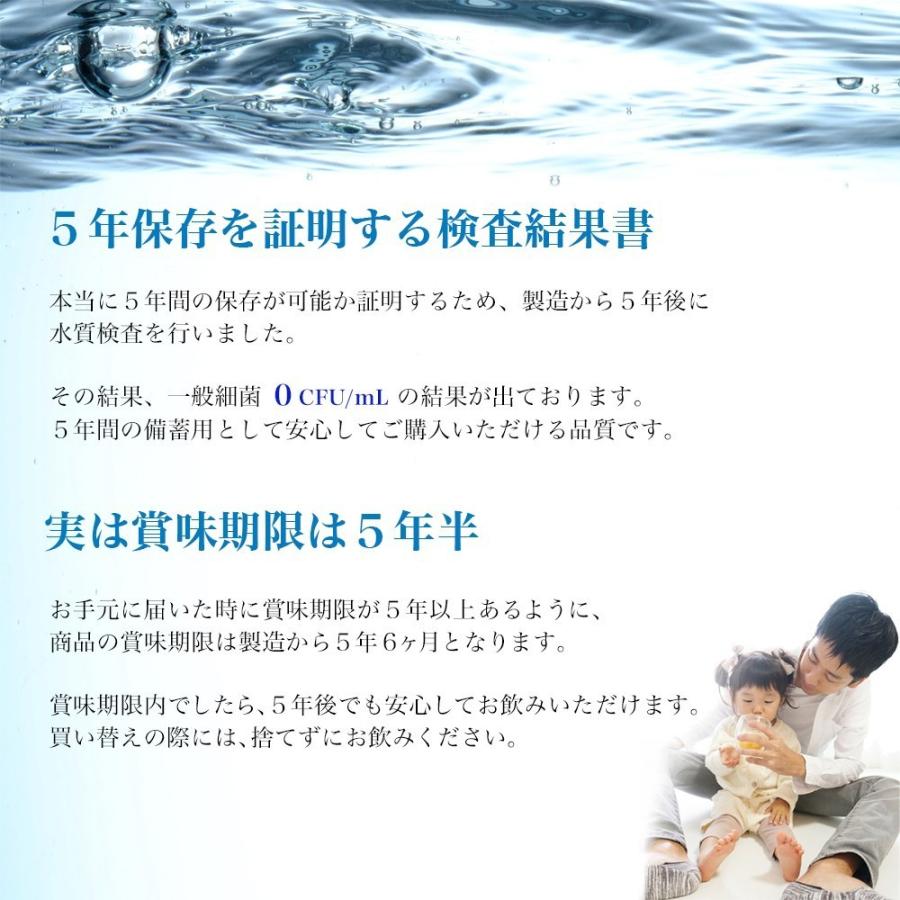 保存水 5年 500ml 48本 加熱殺菌仕様 5年保存水 備蓄 水 非常用 防災 長期保存水｜connect-gooditem｜06