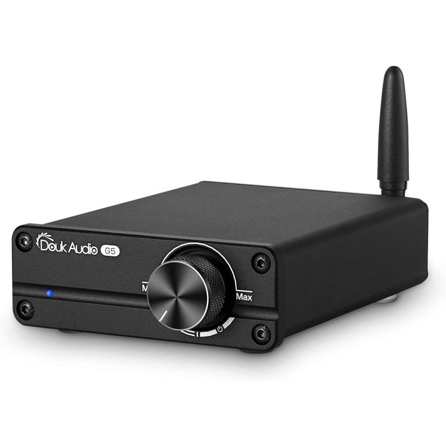 Douk Audio G5 HiFi Bluetooth 5.0 デジタル パワーアンプ Mini クラスDステレオ アンプ (ブラックカラー) その他オーディオアンプ