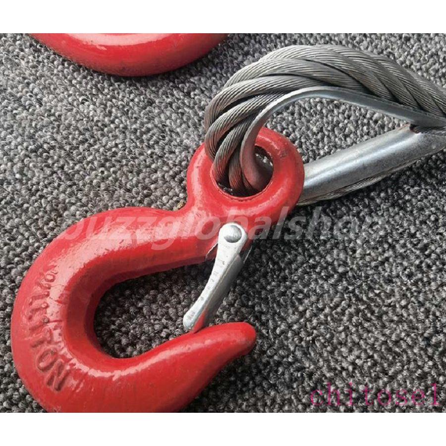 玉掛け ワイヤーロープ 4本吊り フック付き 使用荷重2t 長さ1ｍゾンチー亜鉛メッキ鋼製 ワイヤースリング 玉掛ワイヤー 人気 注目 売れ筋 定番 快適_5
