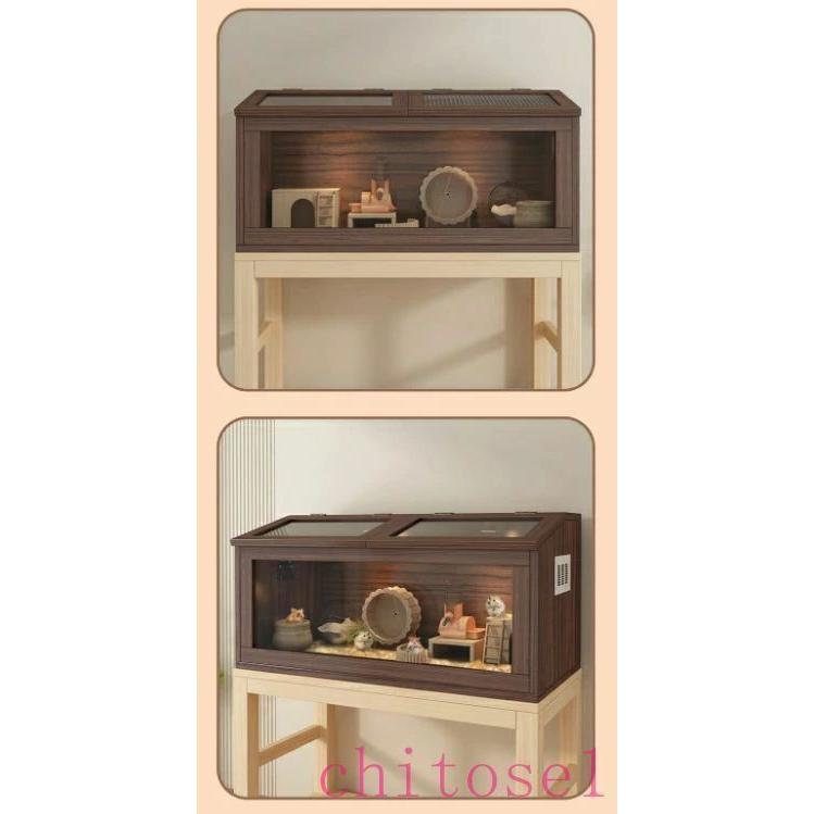 ハムスター 50*50*120cm ケージ ハムスターハウス ケース 飼育ケージ 給餌ケージゾンチー大きめ モルモット リス ペット 小動物 透明 通気 脱出防止_15