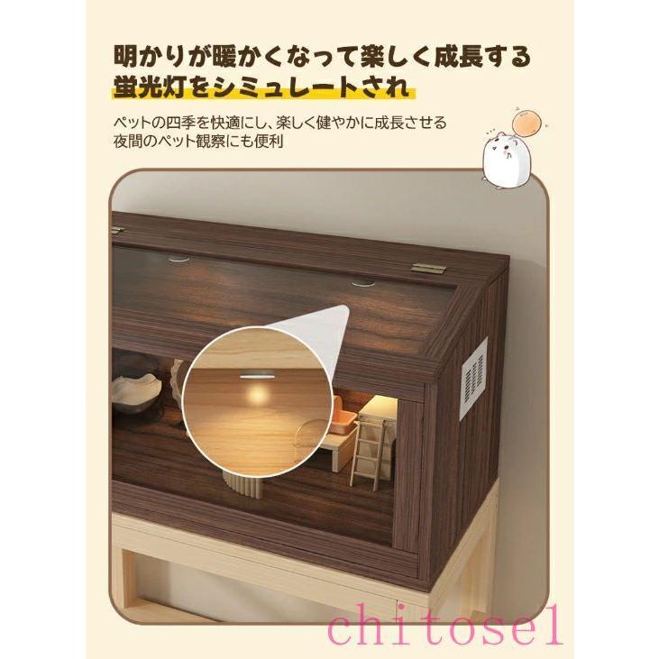 ハムスター 50*50*120cm ケージ ハムスターハウス ケース 飼育ケージ 給餌ケージゾンチー大きめ モルモット リス ペット 小動物 透明 通気 脱出防止_9