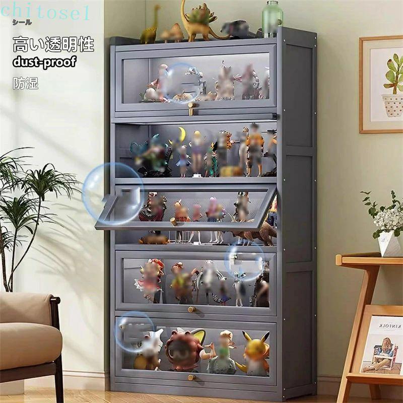 ケース アクリル ショー 天然竹製コレクション 竹枠 大容量のストレージ コレクションラックゾンチー透明展示 耐衝撃 保護 薄型 持ちやすい 快適 使いやすい_2