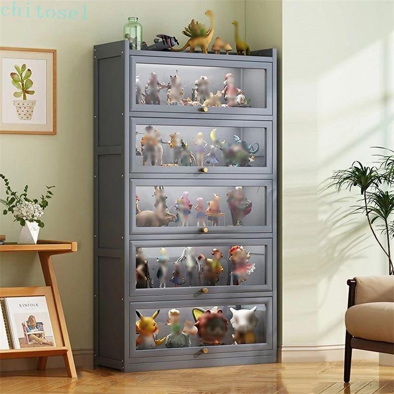 ケース アクリル ショー 天然竹製コレクション 竹枠 大容量のストレージ コレクションラックゾンチー透明展示 耐衝撃 保護 薄型 持ちやすい 快適 使いやすい_8