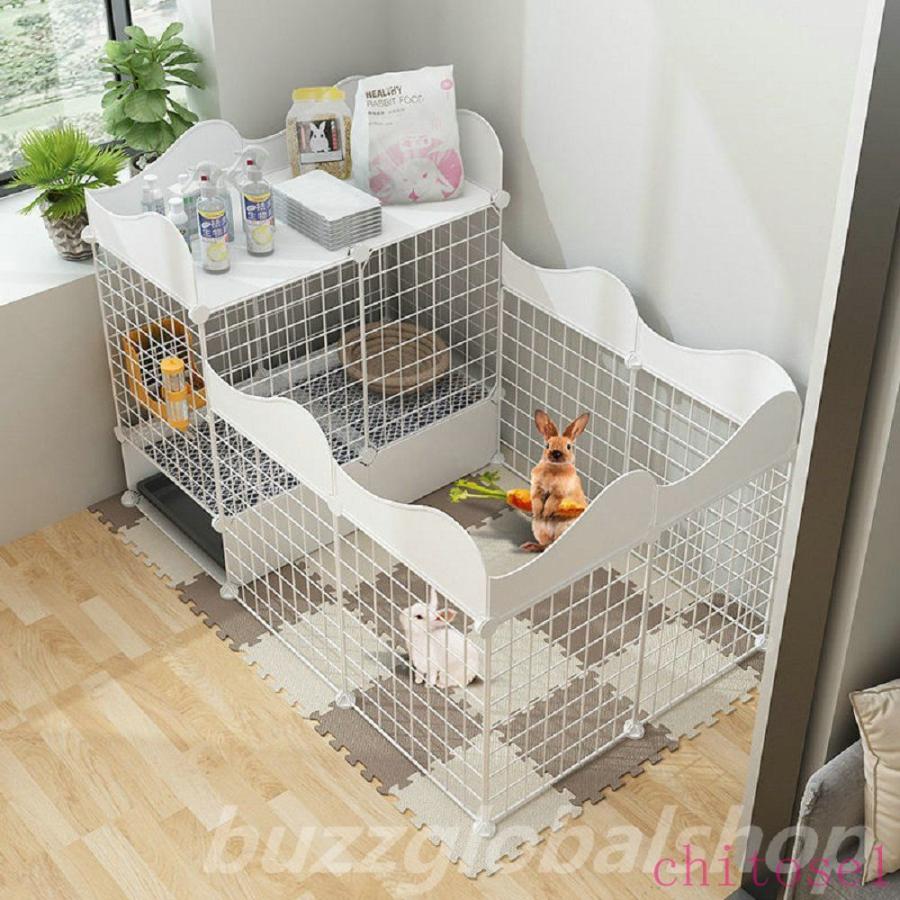 軽量 猫ケージ 猫 犬 x m うさぎ ケー 大きい兎 ジペットケージ 飼育ケージ ペットハウスゾンチー111 75 65 ケージウサギフェンス ペットケージ キャットケージの画像