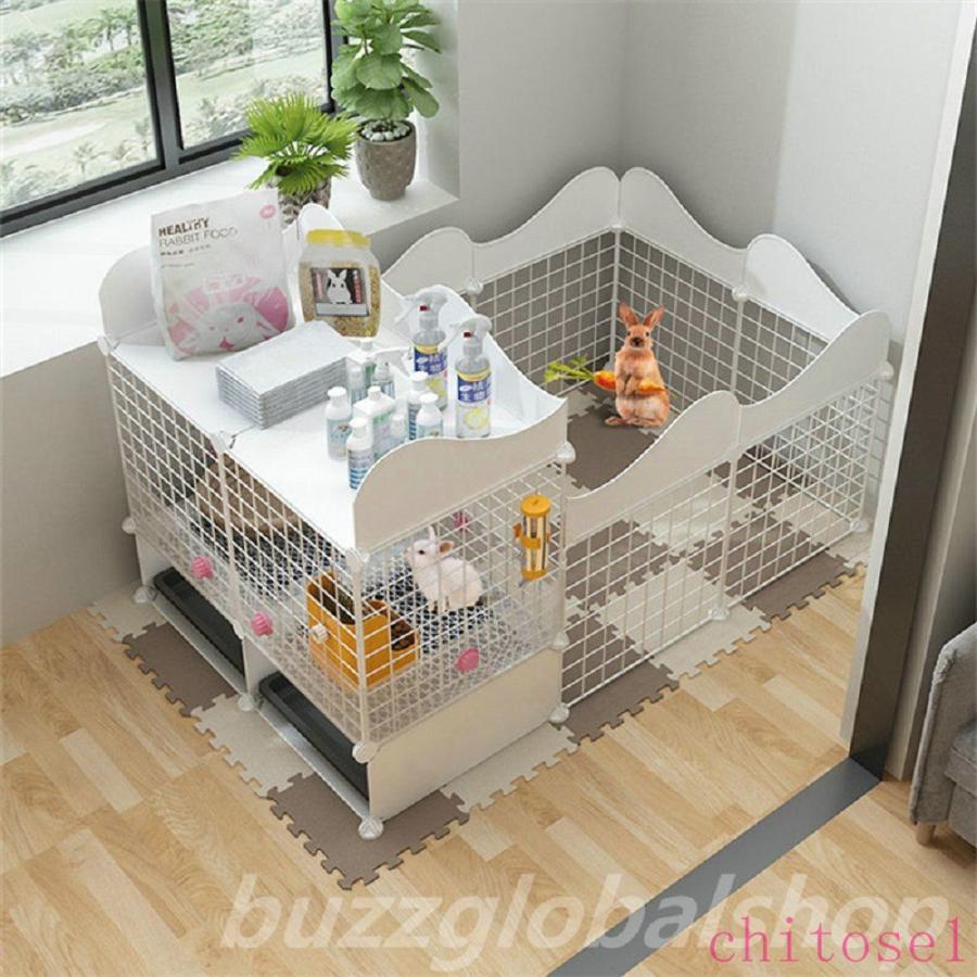 軽量 猫ケージ 猫 犬 x m うさぎ ケー 大きい兎 ジペットケージ 飼育ケージ ペットハウスゾンチー111 75 65 ケージウサギフェンス ペットケージ キャットケージの画像