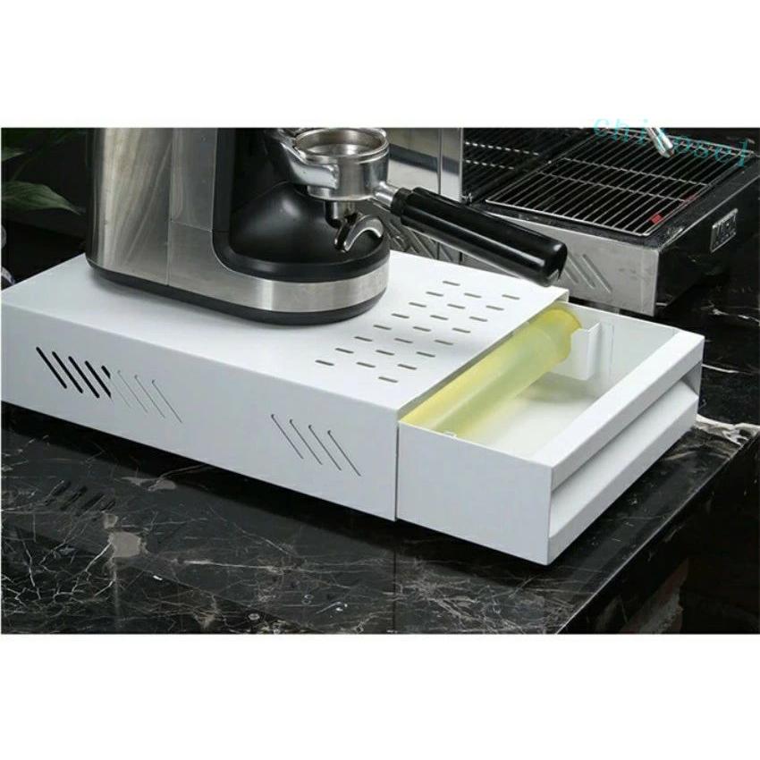 コーヒーノックボックス 引出しタイプ 引き出し式コーヒーかすボックス コーヒー粉箱ゾンチーステンレス鋼 エスプレッソかす残留物ノックボックス 耐腐食性_3