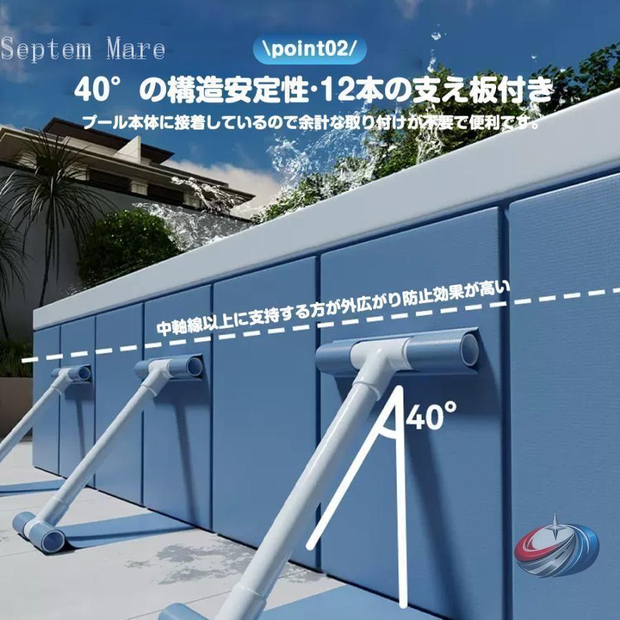 折り畳み プール 家庭用 大型 ゾンチー 支え板付きで安定感があり 空気入れ不要で準備も簡単 子供が遊びやすい新型ビニールプール_4