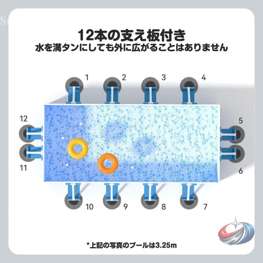 折り畳み プール 家庭用 大型 ゾンチー 支え板付きで安定感があり 空気入れ不要で準備も簡単 子供が遊びやすい新型ビニールプール_5