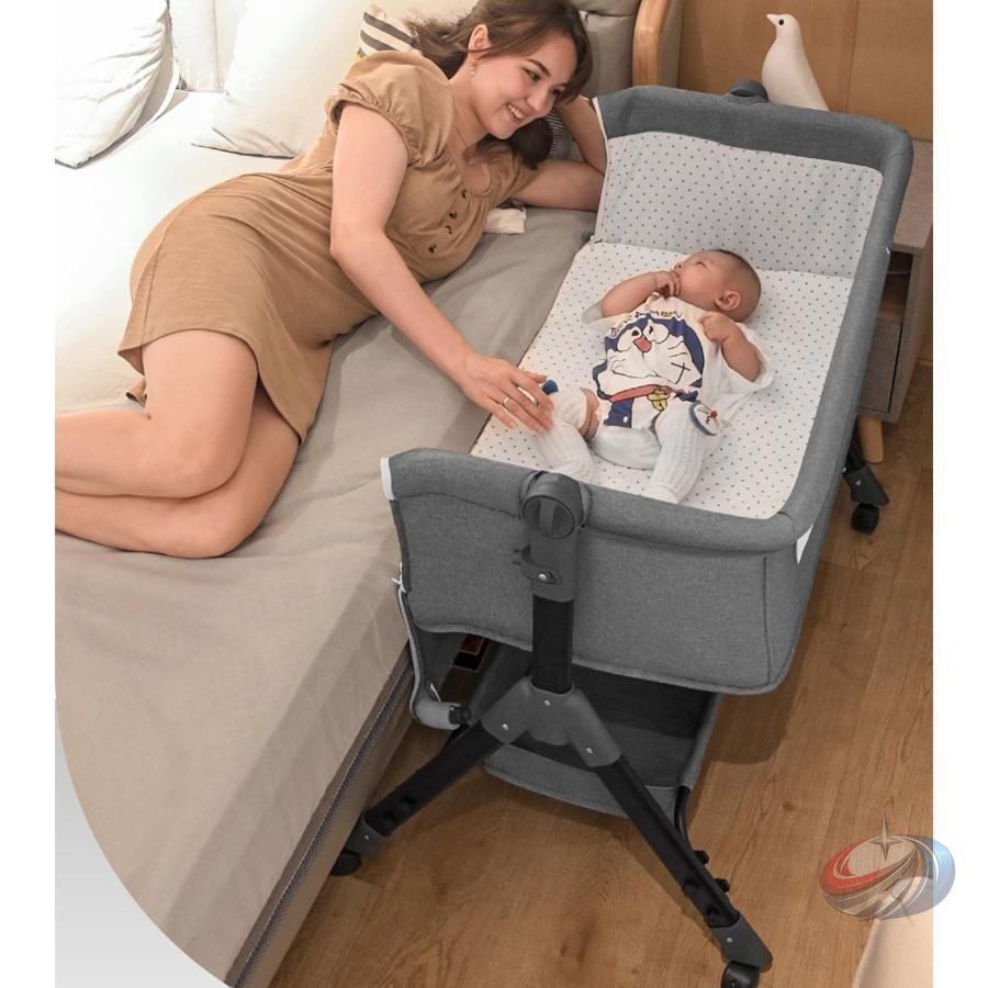 ベビーベッド 添い寝 折りたたみ 多機能 ゾンチー 新生児から2歳頃まで使いやすい 蚊帳やマットレス付きで持ち運びにも便利な一台_6