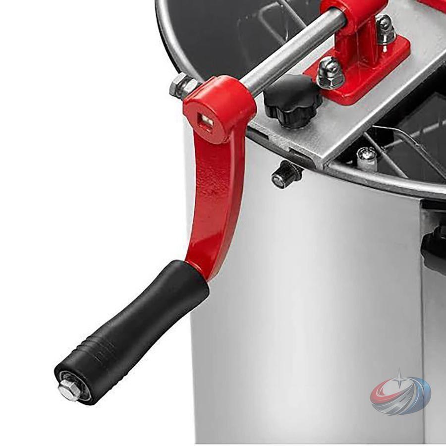 ステンレス 採蜜機 4フレーム 蜂蜜分離器 手動式 遠心分離機 ゾンチー プロ仕様 ハニースピナー 養蜂器具 採蜜用 頑丈 実用的 高効率 養蜂向け