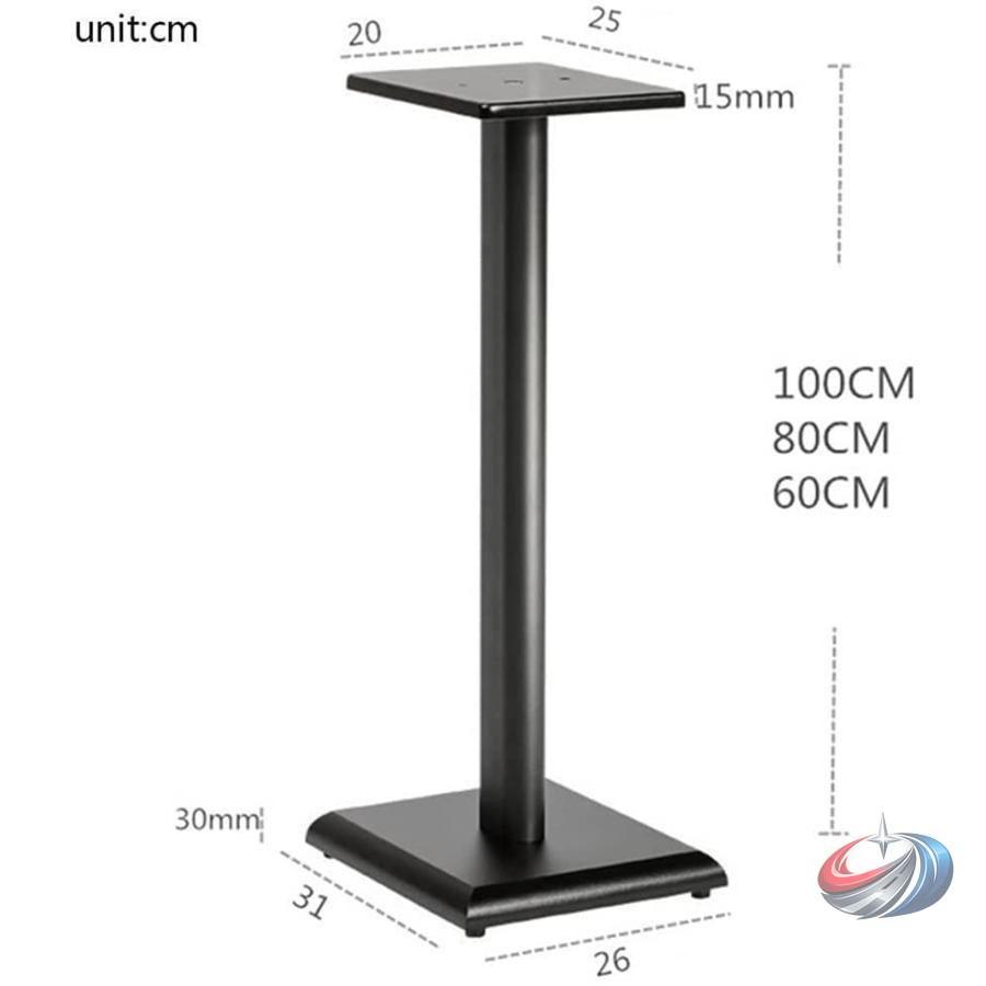 スピーカー台 オーディオスタンド 固体金属 スピーカースタンド ゾンチー 60 80 100cm 床置き型 サラウンドサウンド ショック吸収足付き 高級感_6