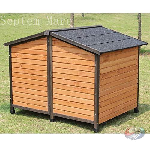 ペットハウス 犬小屋 猫犬兼用 木製 屋外 屋内 ゾンチー 全天候型 オールシーズン利用可能で 大中小ペットが快適に過ごせるドア付きペットヴィラ_1