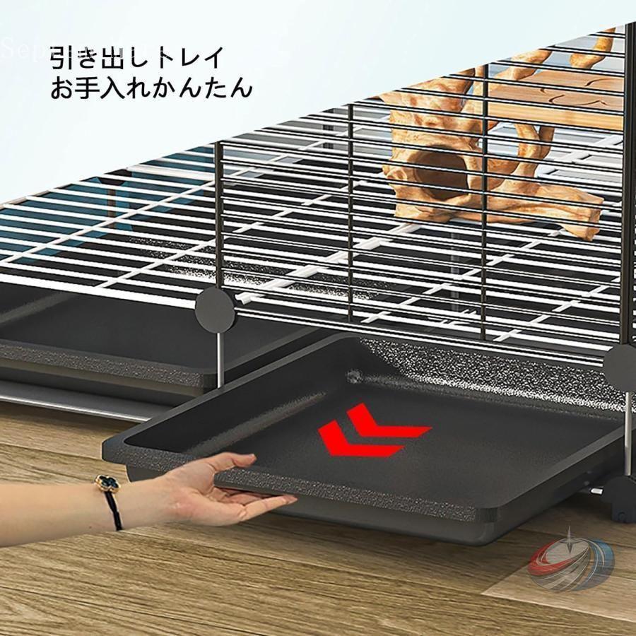 大型鳥かご 鳥籠 鳥ケージ インコケージ ゾンチー 屋内 屋外用 金属製で取り外し可能トレイ付き 小型 中型鳥を飼いやすいケージ