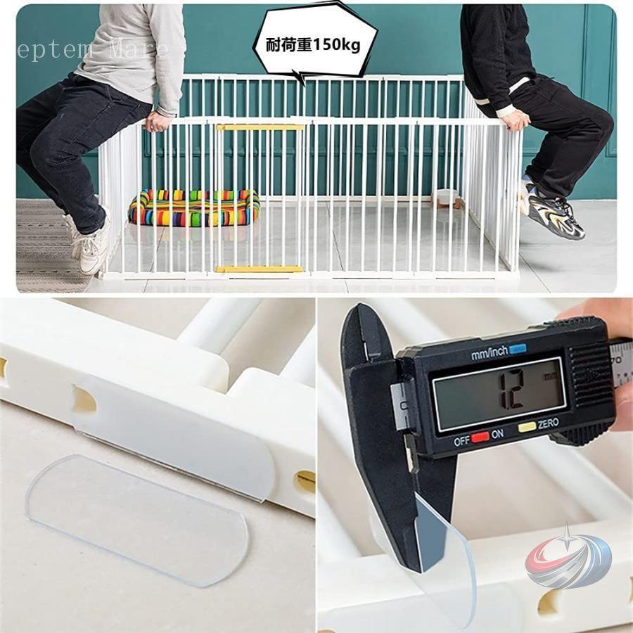 ペットサークル スチール製 ペットフェンス ドア付き ゾンチー DIYサークル 広い屋内外で脱走防止しやすい 中型犬向けコンパクトケージの画像