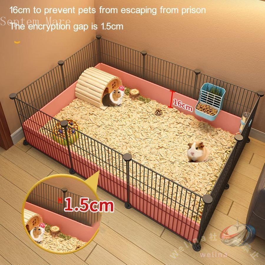 ハムスターケージ 小動物用 DIYサークル ゾンチー モルモットケージ エクササイズプレイハウス 広々使える自由組立タイプの飼育スペース 遊び場としても充実の画像