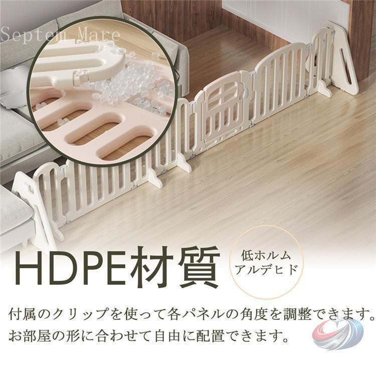 キッズパーテーション ベビーゲート ベビーサークル ワイド ドア付き ゾンチー 置くだけ簡単設置で自立式だからテレビまわりの安全対策にも便利_5