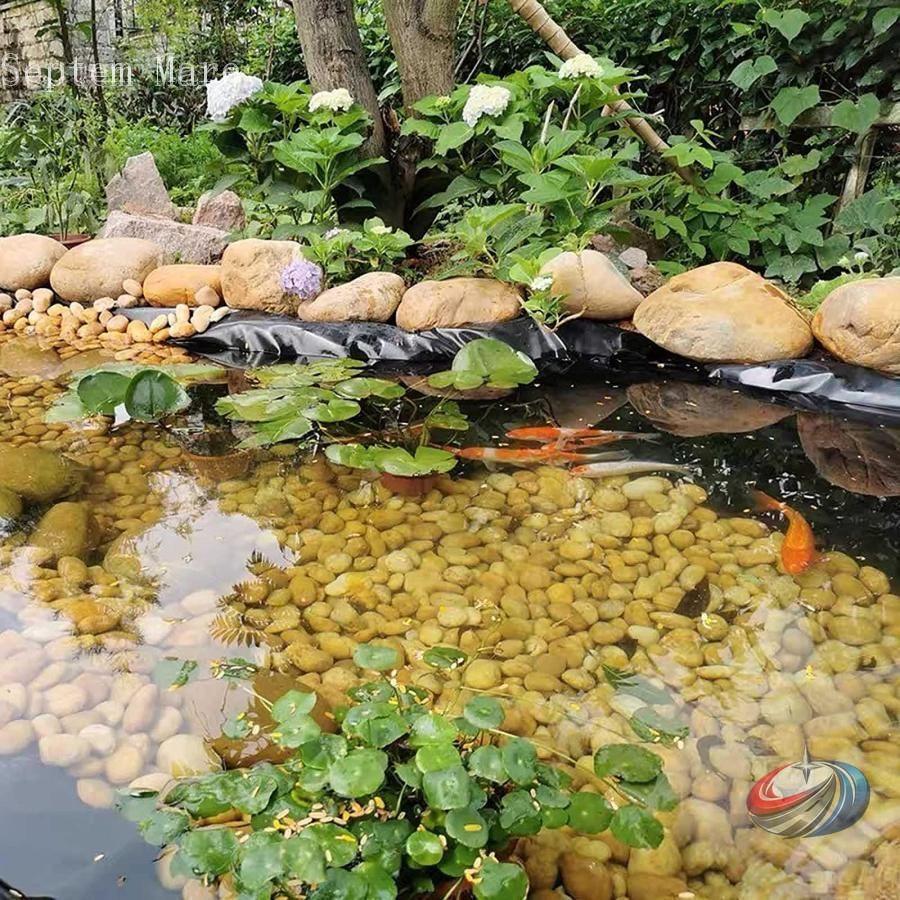人工池用防水シート HDPE製 プールライナー 3x7m 5x6m ゾンチー 魚や植物にも配慮しやすい 池づくりや斜面滑り止めに役立つ防水シート_1