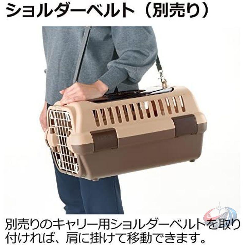 ペットキャリー ダブルドア 超小型犬 猫用 S Mサイズ ゾンチー 出し入れしやすく移動も安心 通院や旅行に便利なシンプルペットキャリーの画像