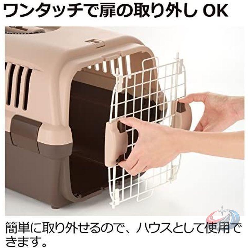 ペットキャリー ダブルドア 超小型犬 猫用 S Mサイズ ゾンチー 出し入れしやすく移動も安心 通院や旅行に便利なシンプルペットキャリーの画像