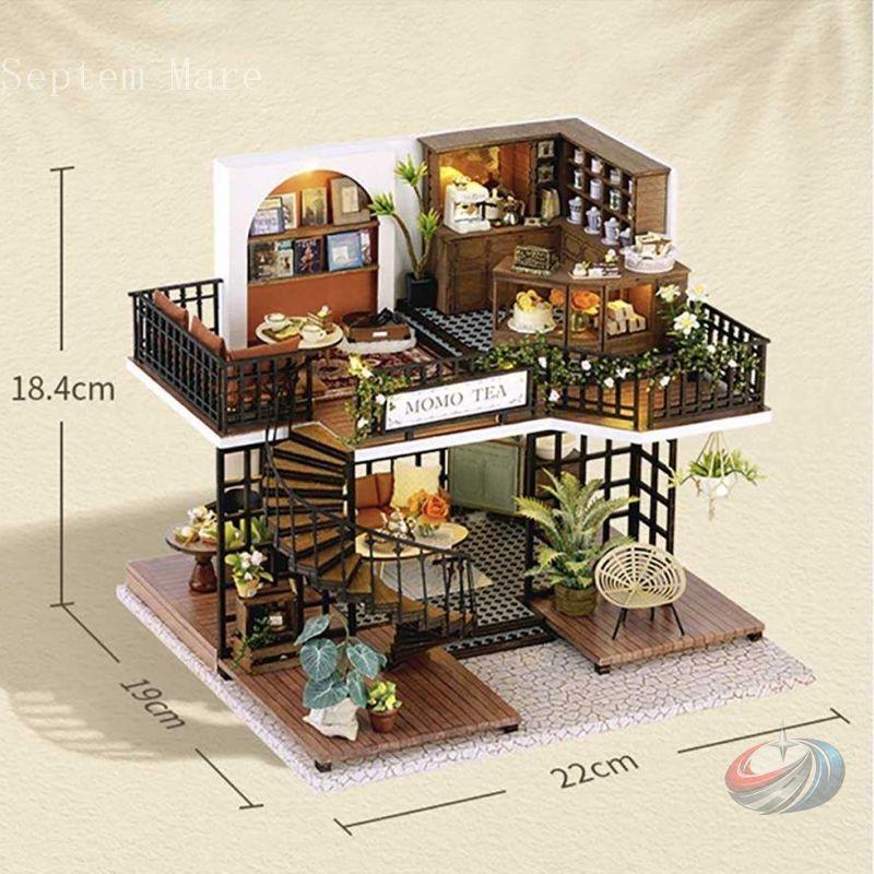 ドールハウス ジオラマ 建築模型 DIY ミニチュア 手作りキット