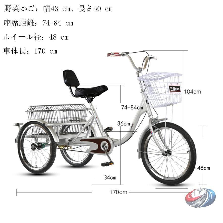 ポータブル 大人用三輪車 買い物かご付き 電動アシスト 三輪自転車 ゾンチー 両親の外出や買い物にも便利な 耐荷重160kg対応の実用三輪車の画像