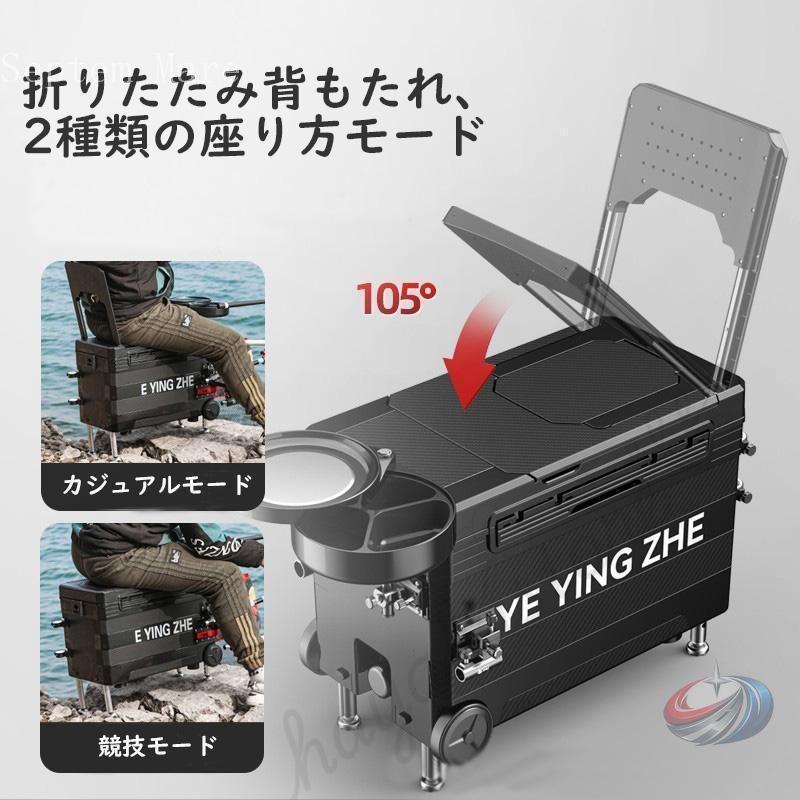 釣り用クーラーボックス 32L 多機能 座れる 頑丈 防水 ゾンチー キャスター 水栓付きで使いやすい 漁具収納にも便利な大型クーラーボックスの画像