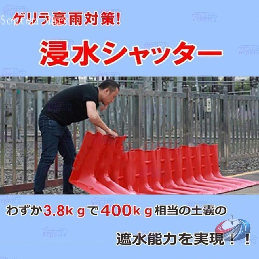 止水板 緊急水害対策 再利用可能 樹脂製 小型軽量 ゾンチー 玄関まわりの浸水対策に備えやすい 置きやすく扱いやすい実用防水パネル_2