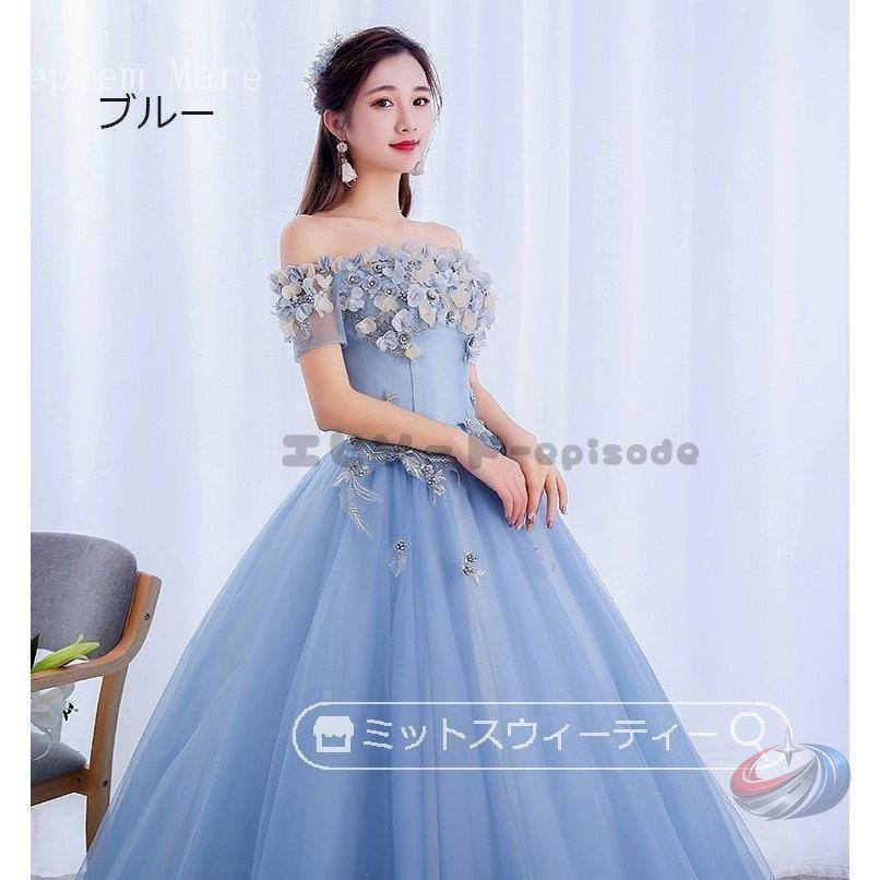 カラードレス ロング ゾンチー グレーブルー ピンク 演奏会 コンサート 結婚式 披露宴 舞台 ピアノ 声楽 二次会 ステージ衣装 コンクール 上品 華やか_18