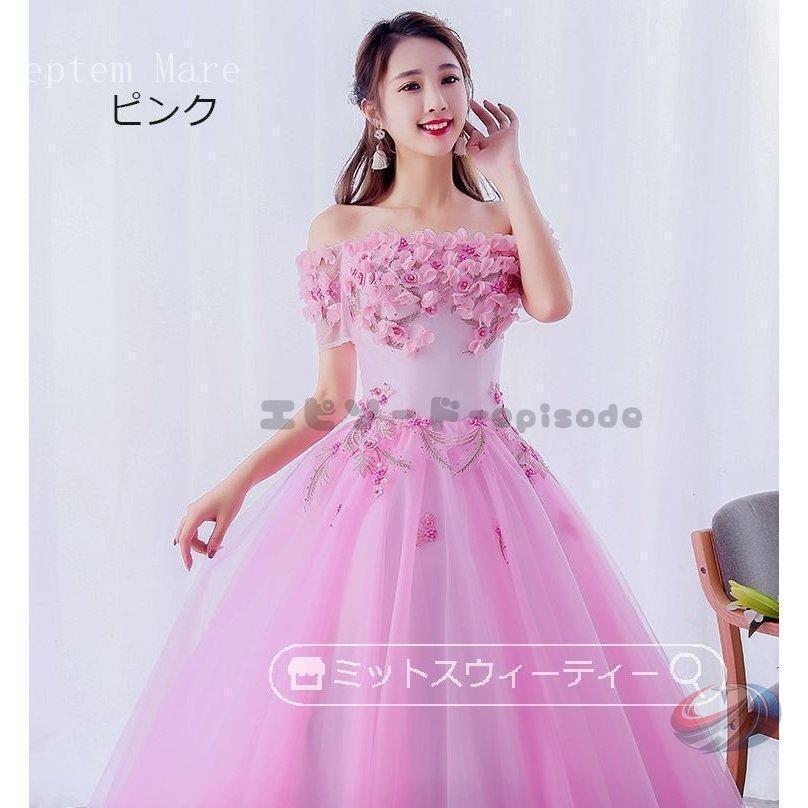 カラードレス ロング ゾンチー グレーブルー ピンク 演奏会 コンサート 結婚式 披露宴 舞台 ピアノ 声楽 二次会 ステージ衣装 コンクール 上品 華やか_19