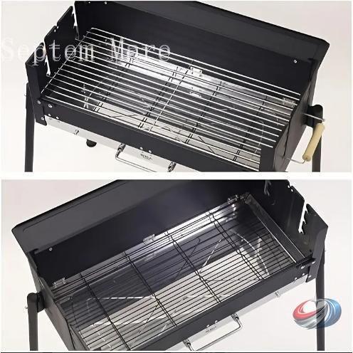 大型BBQグリル ステンレス製 折りたたみ式 軽量 ポータブル ゾンチー 大人数の炭火焼きに便利で 収納もしやすい屋外バーベキューコンロの画像