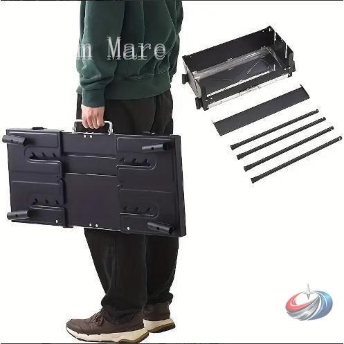 大型BBQグリル ステンレス製 折りたたみ式 軽量 ポータブル ゾンチー 大人数の炭火焼きに便利で 収納もしやすい屋外バーベキューコンロの画像