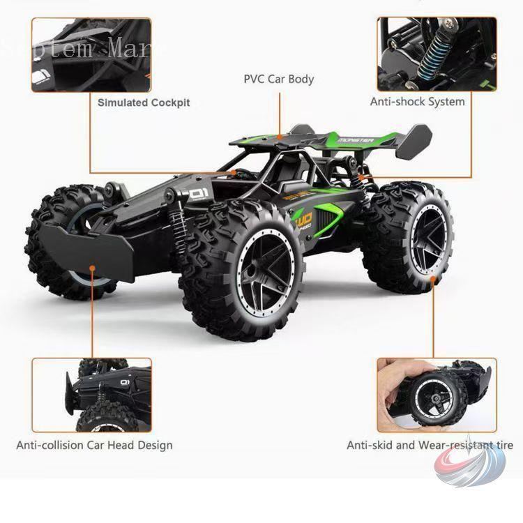 ラジコンカー 子供 充電式 オフロード RCカー 速い サスペンション搭載
