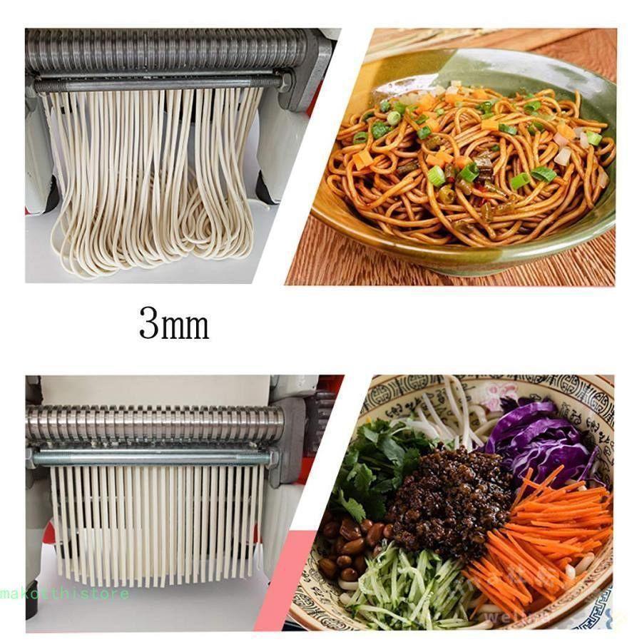 製麺機 手動 パスタメーカー ゾンチー 厚さ 幅調節可能 0.5-4mm対応 ステンレス製で そば うどん 生パスタ 中華麺 餃子や肉まんにも使える家庭用麺機の画像