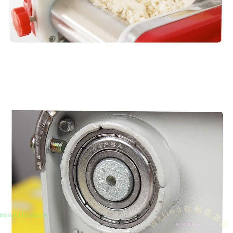 製麺機 手動 パスタメーカー ゾンチー 厚さ 幅調節可能 0.5-4mm対応 ステンレス製で そば うどん 生パスタ 中華麺 餃子や肉まんにも使える家庭用麺機の画像