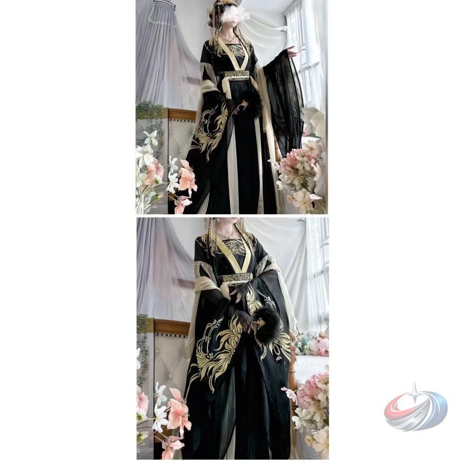 中華コスプレ衣装 中国古代服 男女兼用 ハロウィン ゾンチー 皇帝風 黄袍 王冠付き 豪華な舞台衣装として映える中華風コスチューム 学園祭にもぴったり_1