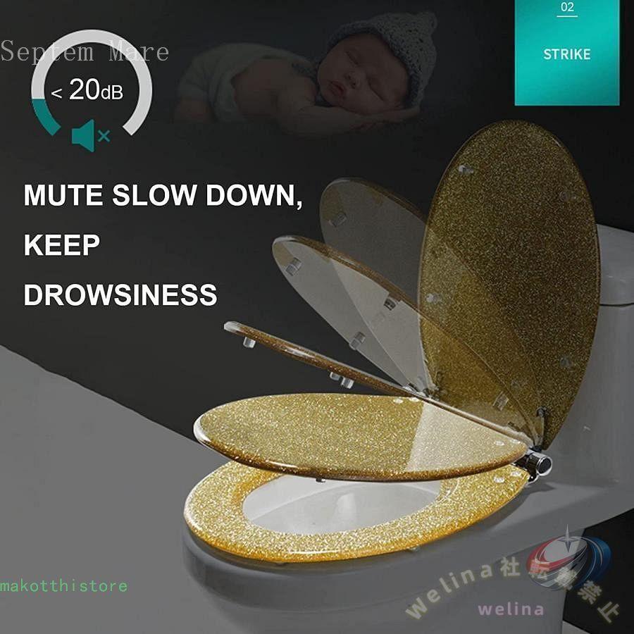 便座 北欧 おしゃれ 洋式トイレ 和式便器 トイレ便座交換 ゆっくり落ちる 清掃が簡単 簡単取付 DIY 便座 修理 取り替え トイレ U/V/O型便座対応の画像