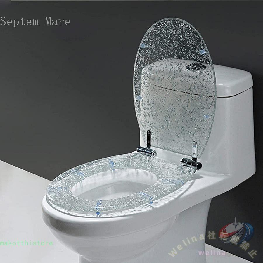 便座 北欧 おしゃれ 洋式トイレ 和式便器 トイレ便座交換 ゆっくり落ちる 清掃が簡単 簡単取付 DIY 便座 修理 取り替え トイレ U/V/O型便座対応の画像