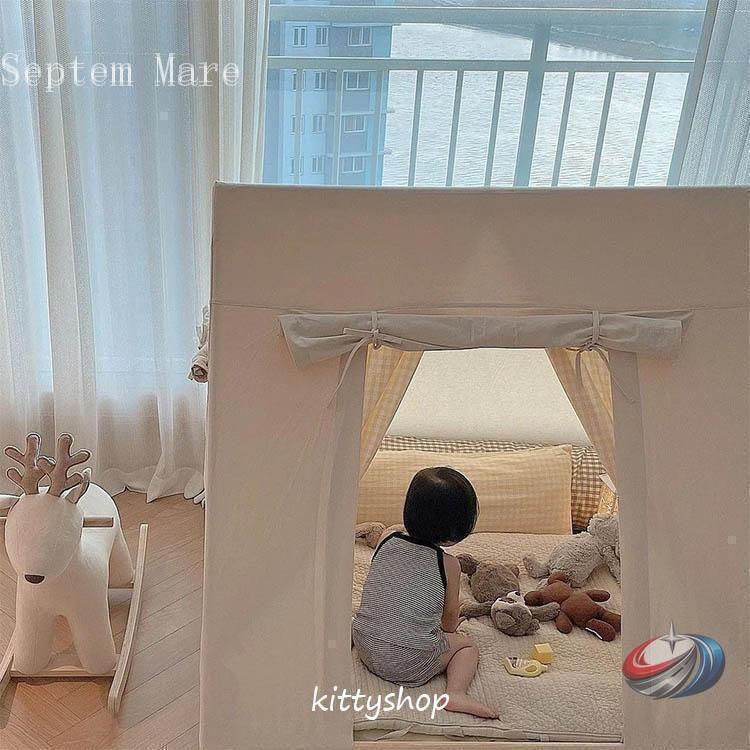 キッズテント 子供テント 室内 プレイハウス ゾンチー 子供部屋になじむシンプルデザイン お誕生日やクリスマスにも映える楽しいおうちテント_6
