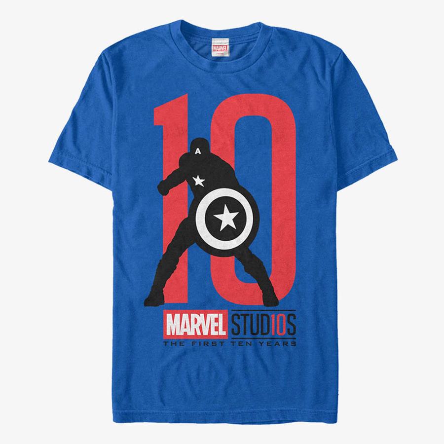 キャプテンアメリカ Tシャツ マーベル Marvel レディース メンズ兼用 半袖 マーベル スタジオ 10周年記念 Cn 1814mtm166 映画エンタメショップ Selection 通販 Yahoo ショッピング