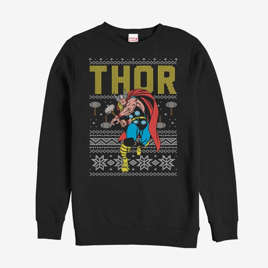 数量は多 マイティ ソー スウェットシャツ クリスマス メンズ兼用 レディース Marvel マーベル スウェット ジャージ スウェットトップス 納期 取り寄せ 6週間 10週間 Folliq4 Com