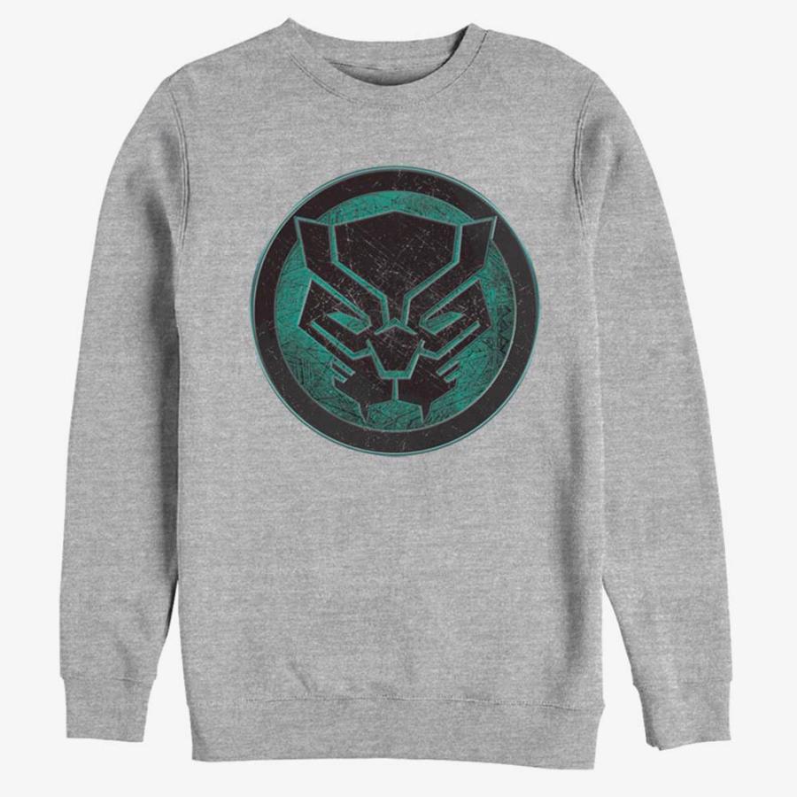 豪華 ブラックパンサー スウェット マーベル Marvel Black Panther Green Emblem Panther Sweatshirt レディース メンズ 偉大な Collezionec2ph Com