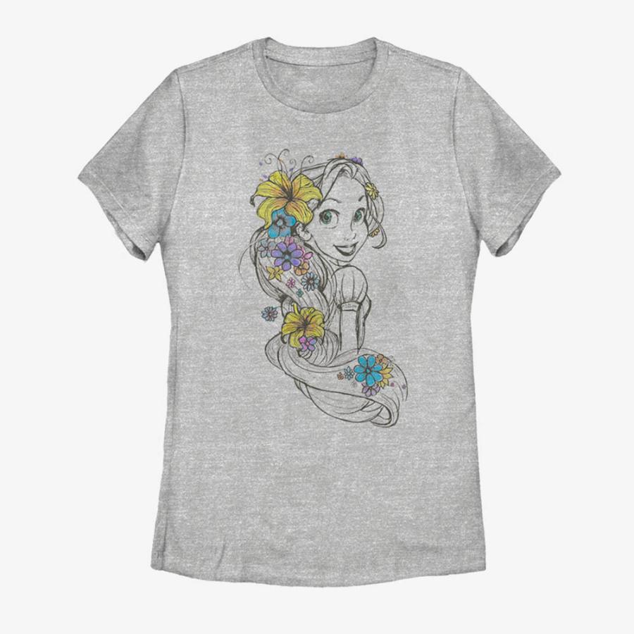 塔の上のラプンツェル グッズ Tシャツ ディズニー Disney Tangled Rapunzel Sketch S T Shirt レディース Cn tnn47 映画エンタメショップ Selection 通販 Yahoo ショッピング