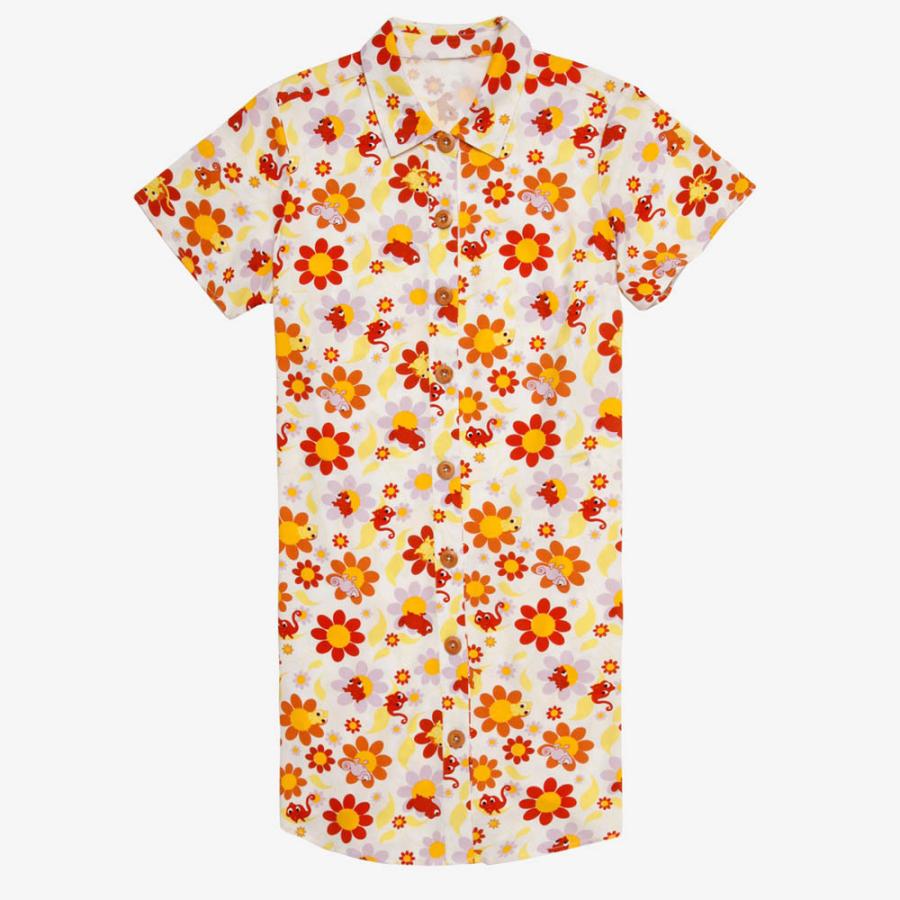 映画エンタメショップ Selectionの塔の上のラプンツェル グッズ ワンピース パスカル ディズニー Disney Tangled Rapunzel Button Front Floral Dress レディース Cn tnn50ならyahoo ショッピング ランキングや口コミも豊富なネット通販 更にお