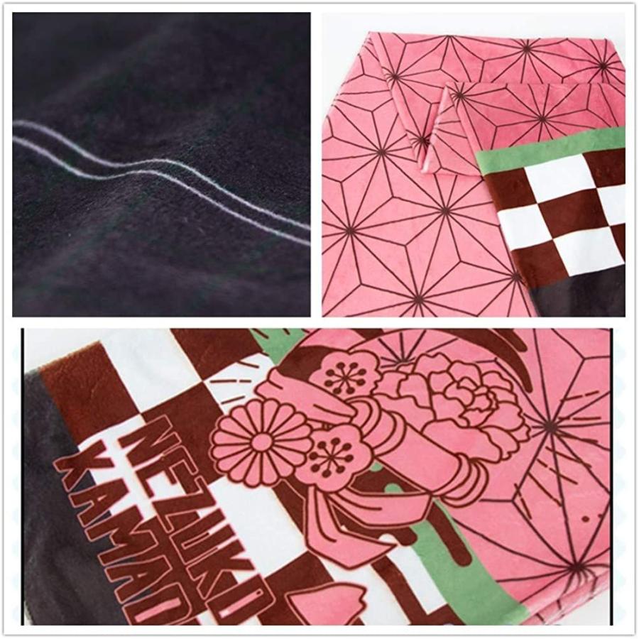 鬼滅の刃風グッズ コスプレ マフラー 仮装 禰豆子風 炭治郎風 胡蝶