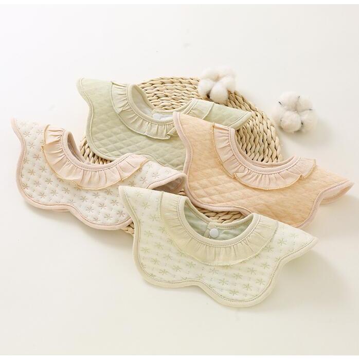 大人気 よだれかけ 赤ちゃん用品 ベビー向け 前掛け よだれカバー 可愛い 6色