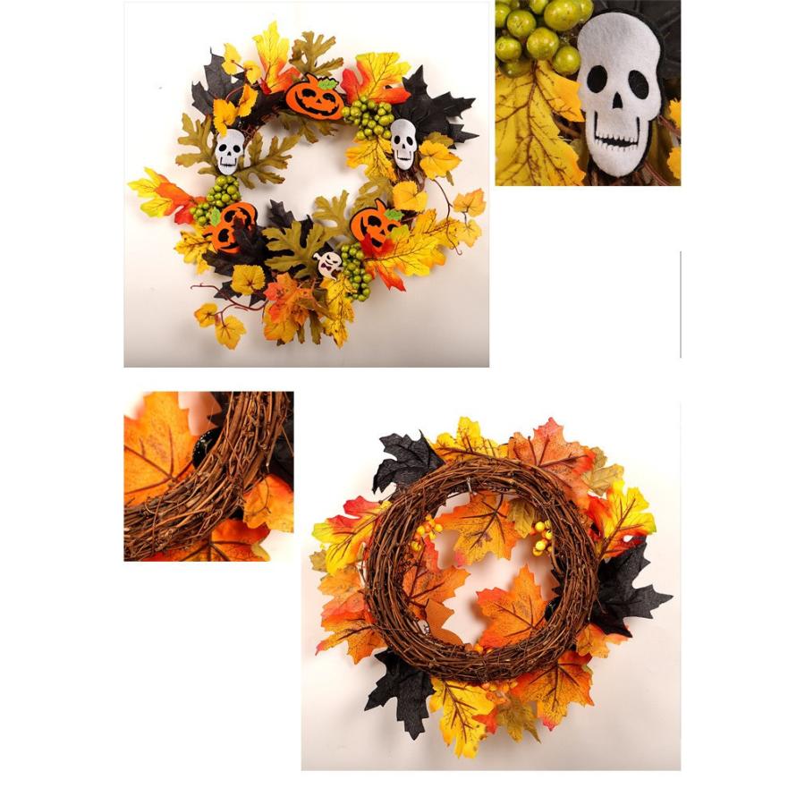 リース ハロウィン 花 秋 手作り Ledライト クリスマス 飾り付け フラワーリース 造花 ガーデニング 壁掛け飾り 玄関ドア 雑貨 装飾 ギフト おしゃれ D D Hw 022 Vii Adonis 通販 Yahoo ショッピング